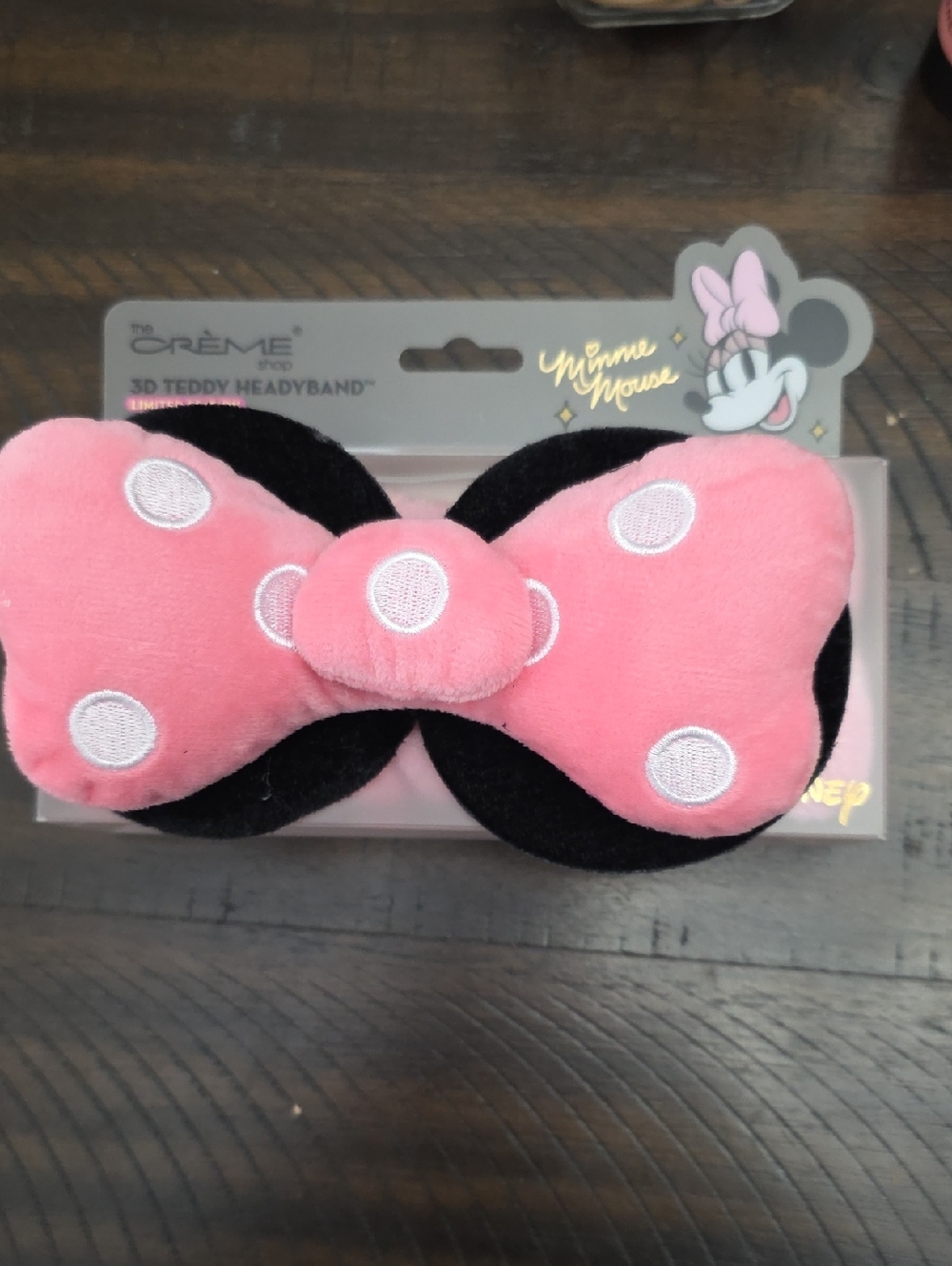 Disney Minnie Mouse Pink Bow 3D Teddy Headband